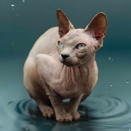 chat Sphynx blue point Délice Chatterie